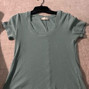 Altar'd State Fitted Green Short Sleeve Tee